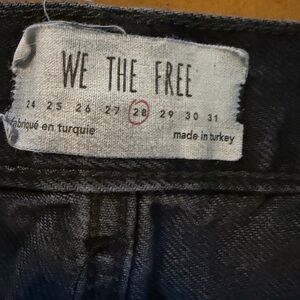 We The Free Charcoal Denim Pants. Size 28.  Pre-owed.